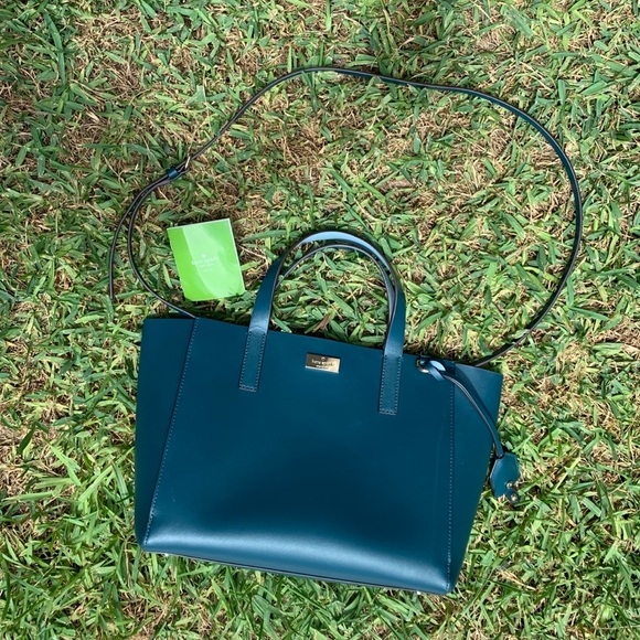 Kate Spade Teal Tote - Picture 4 of 9